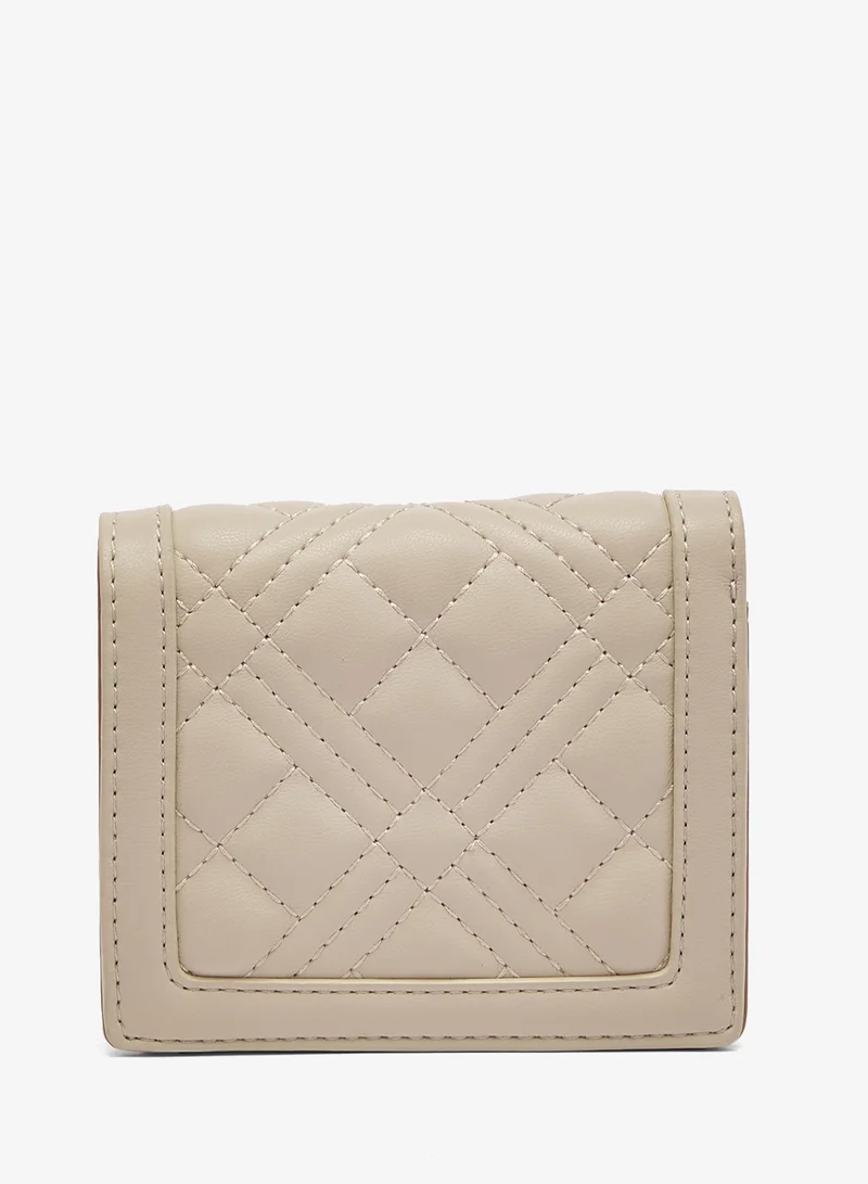 Love Moschino  Quilted PU Wallet for Women | Best Price UAE